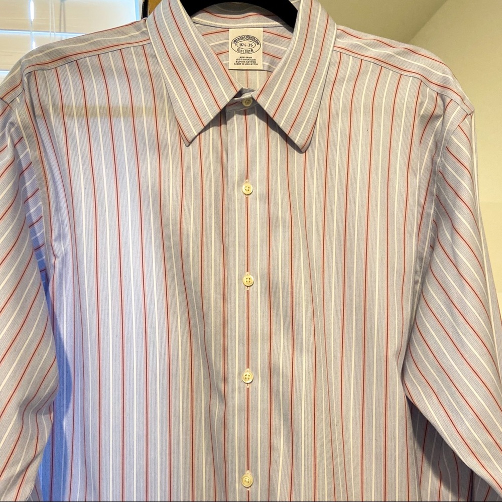Brooks Brothers Slim Fit Striped Dress Shirt